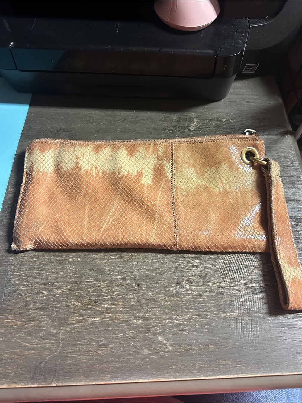 HOBO Leather Snake Embossed Wristle